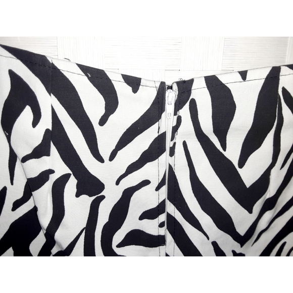 Jane Baar Zebra Print Zip-Back Mini Skirt - Picture 6 of 16
